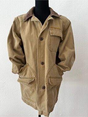 Vintage GAP Cotton Canvas Corduroy Collar Barn Coat Utility Jacket Gorpcore